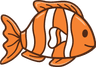 Aquarium Center clownfish logo